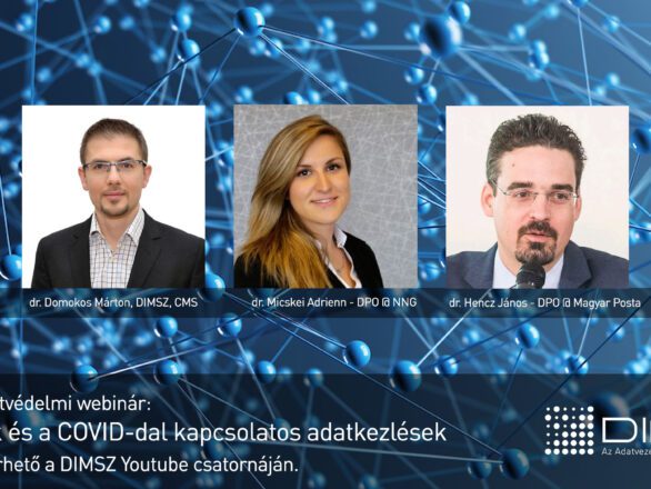 DIMSZ Adatvédelmi webinár - GDPR, SCC, Covid